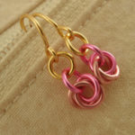 Multi-Color-Dangle-Jump-Ring-Earrings