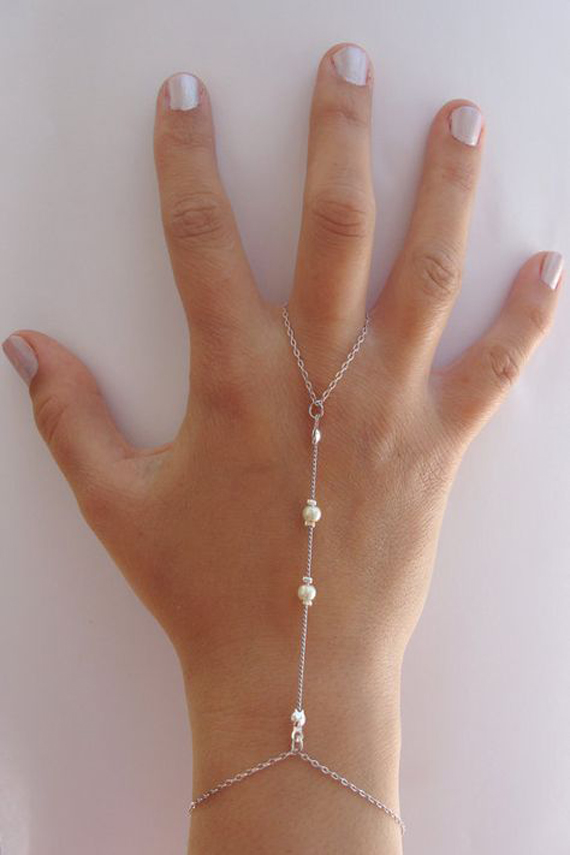 Crimp-Pearl-Hand-Chain-Bracelet