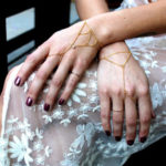 Gold-Triangular-Drop-Hand-Chain-Bracelet