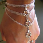 Heart-Link-Hand-Chain-Bracelet