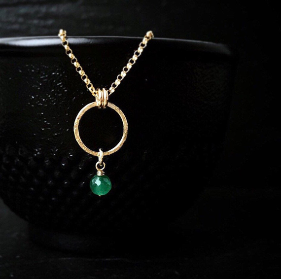 Ring-Pendant-Emerald-Birthstone-Necklace