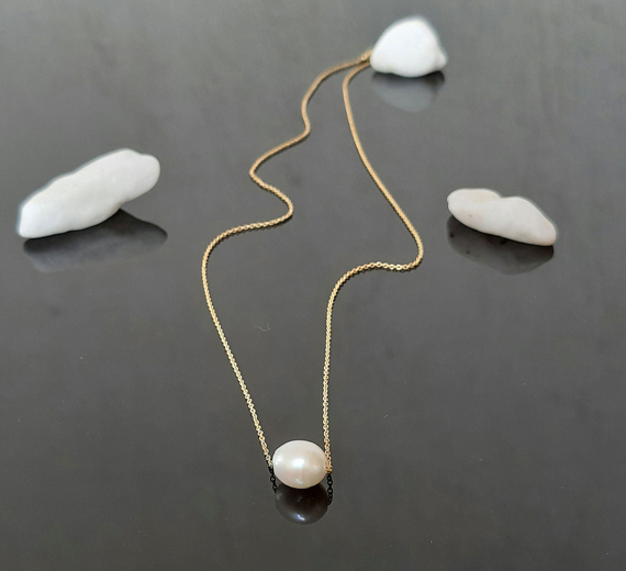 Gold-Birthstone-Pearl-Necklace