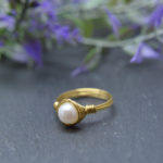 Pearl-Wire-Wrapped-Gemstone-Ring
