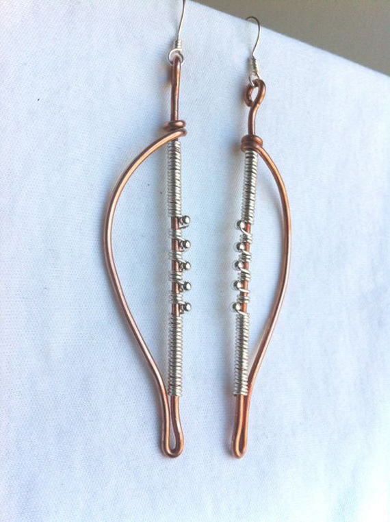 Copper-Harp-Earring-Wire-Frame