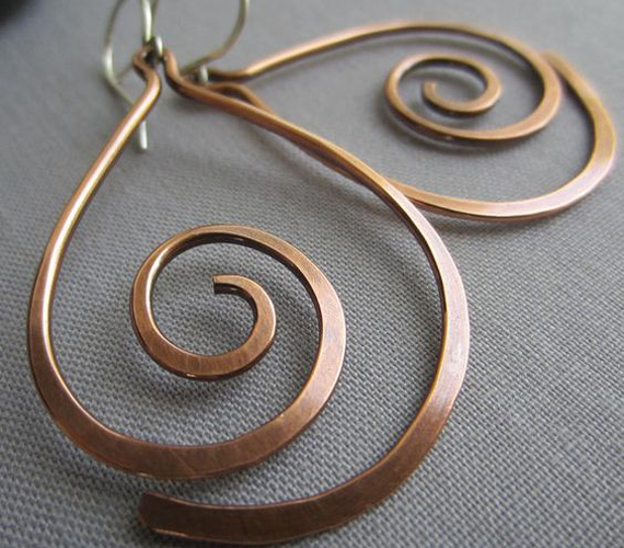 Copper-Swirl-Earring-Wire-Frame