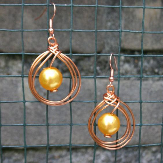Copper-Woven-Loop-Earring-Wire-Frame