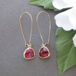 Long-Wired-Ruby-Birthstone-Earrings
