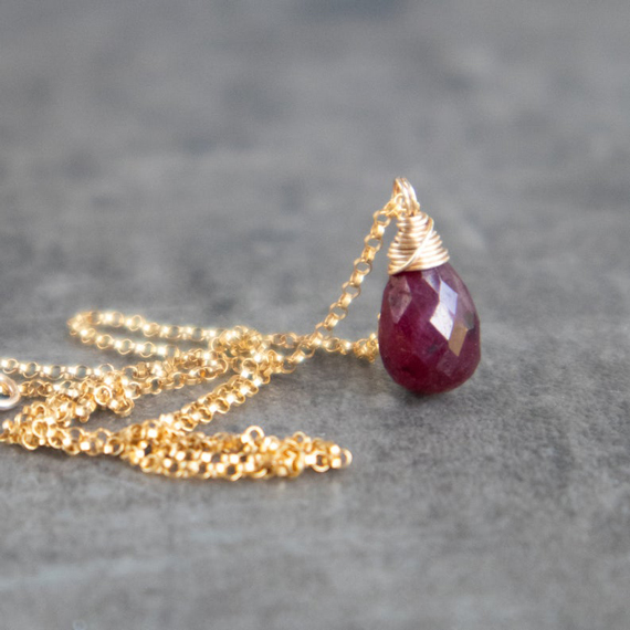 Ruby-Birthstone-Drop-Pendant-Necklace