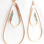 Turquoise-Copper-Tear-Drop-Earring-Wire-Frame