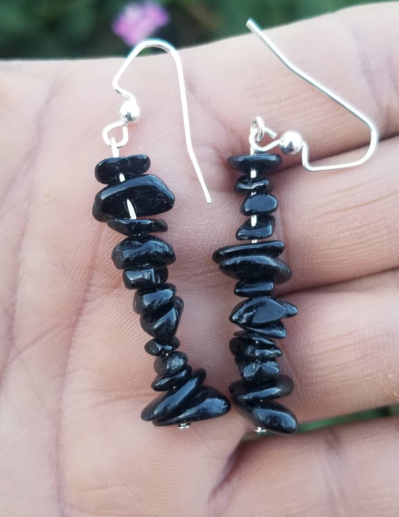 Stacked-Tourmaline-Chip-Beaded-Earrings